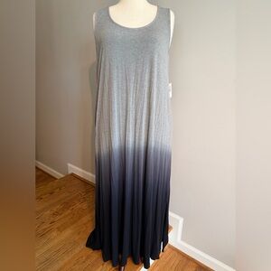 NWT Torrid Gray/Black Ombre Super Soft Maxi Dress - Torrid Size 4 (26, 4X)